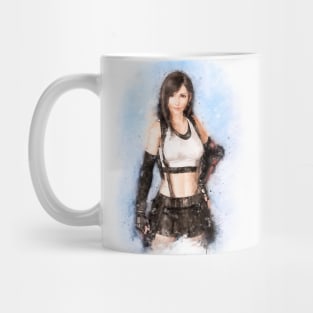 Tifa Lockhart FF VII watercolor 2 Mug